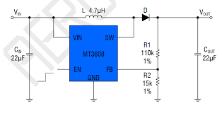 The mt3608 uses a fixed frequency, peak current mode boost regulator architecture to regulate voltage at the feedback pin. Voltage Booster Details Hackaday Io