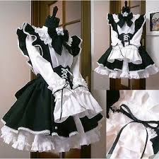 Latex french maid dress | etsy. Halloween Gothic Lolita Cosplay Costume Sissy Maid Dress Custom Coffee Uniform Ebay