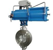 [Hot Item] SS304 Flange Hard Seal Multi-Level Triple Eccentric Butterfly  Valve Aw Pneumatic Hard Seal Wafer Butterfly Valve D673h-16c DN100