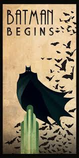 Batman Begins Art Deco By Rodolforever Art Deco Font Art Deco Fashion Batman Poster