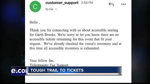 Garth Brooks Fan Gets Ada Tickets After Medical Issue