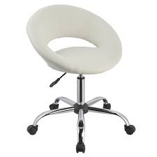 Office chair pc gaming chair cheap desk chair ergonomic pu leather executive computer chair lumbar support for women, men(black). Duhome Swivel Home Office Chair Height Adjustable Accent Chair Task Computer Chair With Wheels White Walmart Com Walmart Com