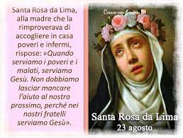 Maria, nome di origine ebraica, significa principessa. Creare Con Il Cuore 23 Agosto Santa Rosa Da Lima Buon Onomastico 3 Facebook