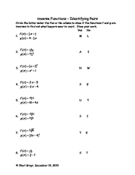 You are aware of the trigonometric functions (sin, cos, and tan), which is used to find the unknown side length of a right triangle. 29 Algebra 2 Inverse Functions Worksheet Worksheet Resource Plans