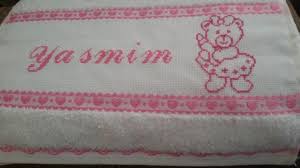 Jan 24, 2016 · letras vazadas para pintura. Toalha Bordada Com Ponto Cruz E Nome Elo7