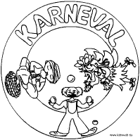 Für fasching, fasnacht und karneval: Fasching Mandala Im Kidsweb De