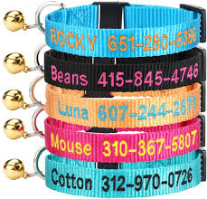 Free shipping on orders over $49. Pet Supplies Dayday Patch Personalized Cat Collar With Bell Custom Cat Collars With Name And Phone Number Adjustable Nylon Embroidered Id Collar For Cat With Breakaway Safety Release Buckle Amazon Com