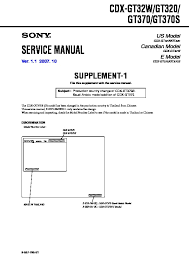 ±10 db at 10 khz (xplod). Sony Cdx Gt320 Cdx Gt32w Cdx Gt370 Cdx Gt370s Service Manual Free Download