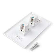 They are very straight forward, simple to install with color coded wiring and. Tnp Ethernet Network Cat5e Wall Plate Dual 2 Rj45 Keystone Connector Socket Wiring Plug Jack Decorative Face Cover Outlet Mount Panel Female To Female Rj45 Keystone Buy Online In Albania At Desertcart
