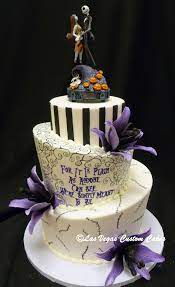 Anyone Can See Wedding Cake Made By Las Vegas Custom Cakes Halloween Wedding Cakes Gothic Wedding Cake Nightmare Before Christmas Cake