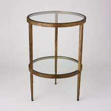 4.5 out of 5 stars. Laforge Two Tiered Side Table Antique Gold