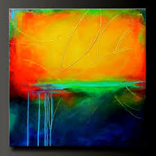 Primary Colors 24 X 24 Original Modern Acrylic Abstract Etsy Modern Abstract Painting Abstract Abstract Painting