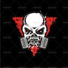 Skull Gas Mask Gas Mask Logo Design Art Skull