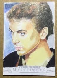 2019 Topps Star Wars Masterwork Anakin Skywalker Sketch 1/1 Marcia Dye Auto 