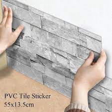 The most common brick tiles wall material is silicone. Buy 14pcs Natural Stone Effect Tile Stickers Transfers Bathroom Kitchen Peel And Stick At Affordable Prices Free Shipping Real Reviews With Photos Joom