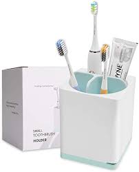 The toothbrush stand is recommended for small bathrooms, which leaves space for other applications. Amazon Com Kitchenhoney Small Toothbrush Holder Multifunctional Bathroom Toothpaste Caddy Toothbrush Brushing Teeth Toothbrush Organization Toothbrush Holder