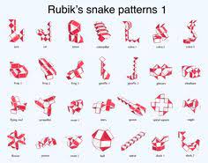 The cubes with a blue number… 19 Rubiks Snake Ideas Rubik Snake Snake Magic Puzzles
