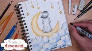 She uses the lines of her notebook to give a tridimensional aspect to her wo. Desen In Creion O Fata Cum Se Fac Umbre Si Lumini How To Draw Easy With Pencil Youtube