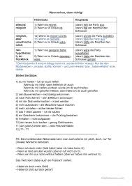 Wenn Schon Dann Richtig In 2020 Text Auf Deutsch Daf Nebensatz