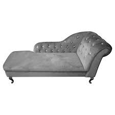 Chester Right Chaise Longue In Grey French Furniture Bedroom Chaise Lounge Upholstered Chaise