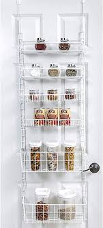 Hit the refresh button on kitchen organization with these paint any pantry door with chalkboard paint to create a place to jot down a grocery list. Amazon Com Smart Design Over The Door Adjustable Pantry Organizer Rack W 6 Adjustable Shelves Large 58 Inch Steel Construction W Hooks Screws For Cans Food Misc Item