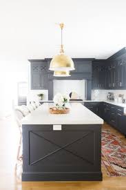 how to style blue kitchen cabinets in