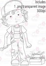 Electrician Plumber Mechanic Tradesman Repair Man Diy Digital Stamp Download Digital Stamps Stamp Digi Stamp