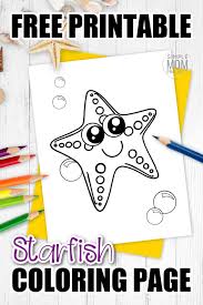 Design by 123 free vectors. Free Printable Starfish Coloring Page Simple Mom Project