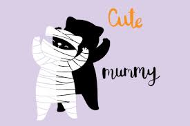 Download this free picture about cute halloween from pixabay's vast library of public domain images and videos. Cat Mummy Halloween Day Graphic By Catandme Creative Fabrica