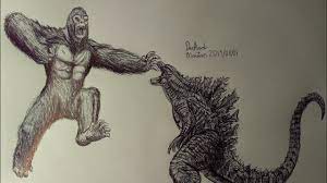 Godzilla Vs Kong Drawing 2020 Drawing King Kong Vs Godzilla 2020 Part 2 Youtube drawing king kong vs godzilla 2020 part 2
