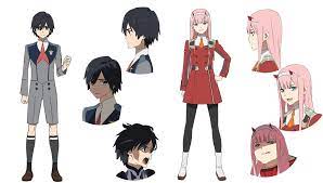 Zero two (ゼロツー, zero tsū) is the main heroine and the deuteragonist of darling in the franxx. Darling In The Franxx Hiro Zero Two Darling In The Franxx Character Design Anime Character Design