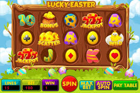 Lucky Easter Slot UI with set of slot symbols. UI game slot machine with  buttons and symbols on the theme of Easter Day 55256195 Vector Art at  Vecteezy