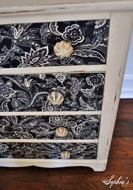 Sophia S Dresser Makeover With Fabric Diy Dresser Makeover Decoupage Furniture Dresser Makeover