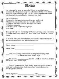 Bloomz Letter To Parents And Permission Slip Letter To Parents Classroom Communication Parent Teacher Communication