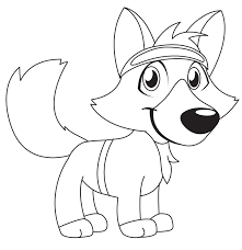 Fox coloring pages help kids to learn more about the small cute animal with flattened skull, triangular face, pointed ears, long rostrum, and bushy tails. Cartoon Fox Coloring Page Free Printable Coloring Pages For Kids