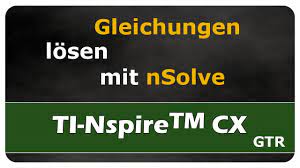 For equations involving parameters or exact solutions use solve , reduce , or findinstance : Ti Nspire Cx Gleichungen Losen Nsolve Einfach Und Anschaulich Erklart Youtube