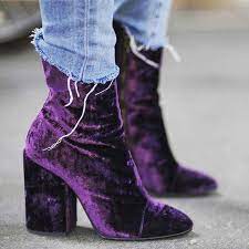 Pin Von Horrorbaby Auf Shoes Lila Schuhe Samtschuhe Schuh Stiefel