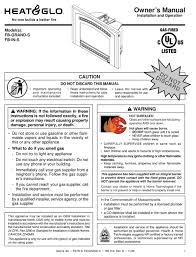 Heat & glo® gas fireplace troubleshooting video. Heat Glo Fb Grand S Owner S Manual Pdf Download Manualslib