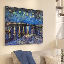 Van gogh starry night unstreched unframed canvas print. Starry Night Canvas Wayfair