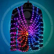 Led Light Up Stylish Disco Party Jacket Costume Glow Etsy Led Clothing Led Lights Light Up Costumes