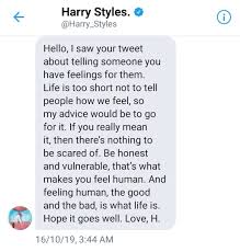 To stop receiving direct messages from someone: I á´´ On Twitter Things I Will Never Get Over Harry Styles Dming A Fan A Whole Paragraph Of Relationship Advice