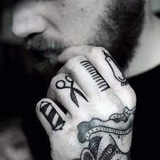 Top 101 Best Knuckle Tattoos Ideas 2021 Inspiration Guide Barber Tattoo Hand Tattoos For Guys Knuckle Tattoos