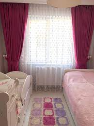 kiz cocuk odasi pembe fon perde pinkcurtain oturma odasi fikirleri ev ic mekanlari kiz cocuk odasi