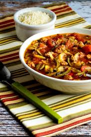 Italian Sausage Soup With Tomatoes And Zucchini Noodles Kalyn S Kitchen