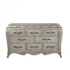 The aged silver patina finish enhances sinuously curved shapes and french influenced decorative motifs. Pulaski Rhianna Nightstand In Silver Patina 788140 Special