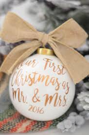 Our First Christmas As Mr And Mrs Christmas Ornament Our First Christmas Ornament Rustic Christmas Ornaments First Christmas Ornament