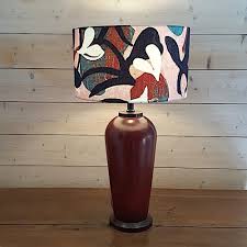 Come visit us at 112 chabanel west. Abat Jour Cylindrique A Poser Tissu Aloha Lalie Design O 35 Cm Maisons Du Monde