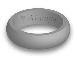 Custom Engraved Womens Silicone Wedding Band Ring Personalized Engraving Hypoallergenic Cute Athletic Gift For Her Free Fast Shipping Silicone Wedding Band Silicone Wedding Band Mens Custom Silicone Rings