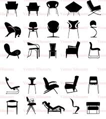 Armchair Clipart Black And White Pin On Vectorssilhouette
