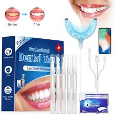 Teeth Whitening Kit 16x Led Light Without Sensitive With 5 Smart Teeth Whitening Pens 3 Teeth Whitening Strips Effectively Whitens In 30 Minutes White Walmart Com Walmart Com